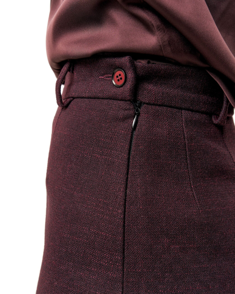 Юбка RICH BORDEAUX COLOR YONS, цвет: Бордовый,  купить онлайн