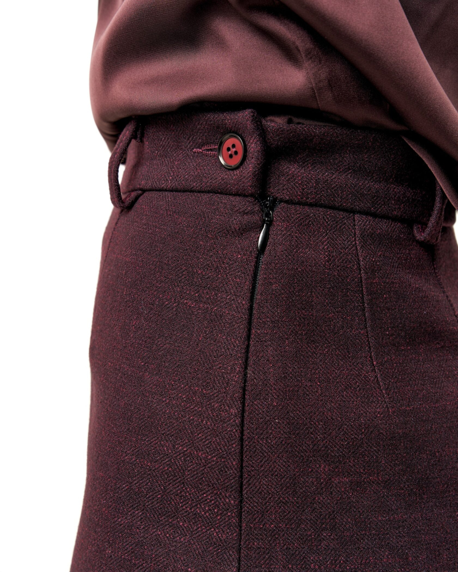 Юбка RICH BORDEAUX COLOR YONS, цвет: Бордовый,  купить онлайн