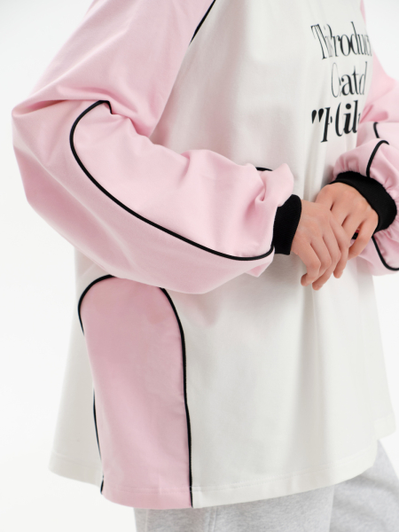 Лонгслив с принтом Forchil, цвет: розовый,  купить онлайн