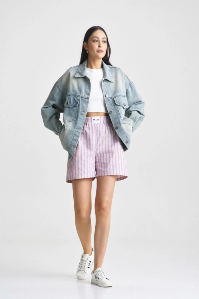 Шорты Pajama в широкую полоску Pink&Blue
