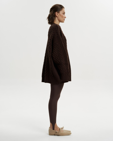 Свитер DEDULYA BROWN YONS, цвет: коричневый,  купить онлайн