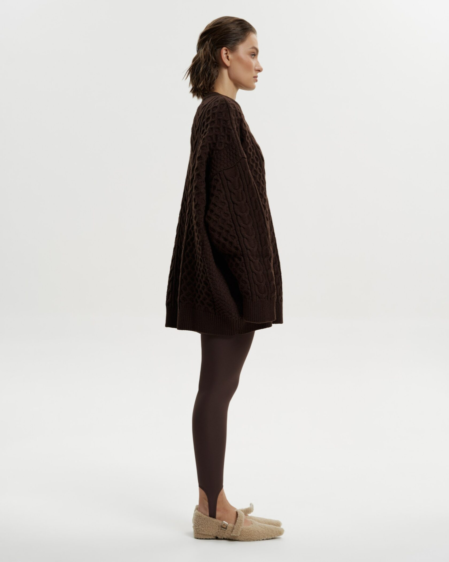 Свитер DEDULYA BROWN YONS, цвет: коричневый,  купить онлайн