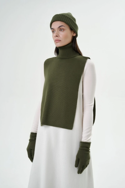 Манишка Mankova, цвет: оливковый SH013 купить онлайн