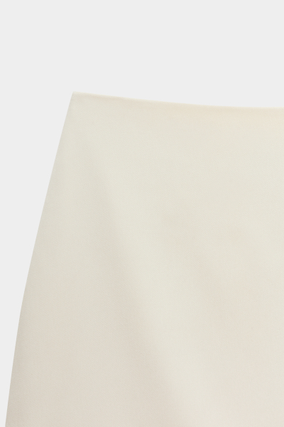 Юбка мини со складками из костюмной ткани REFERT, цвет: белый, 07-3437/1-2511 купить онлайн