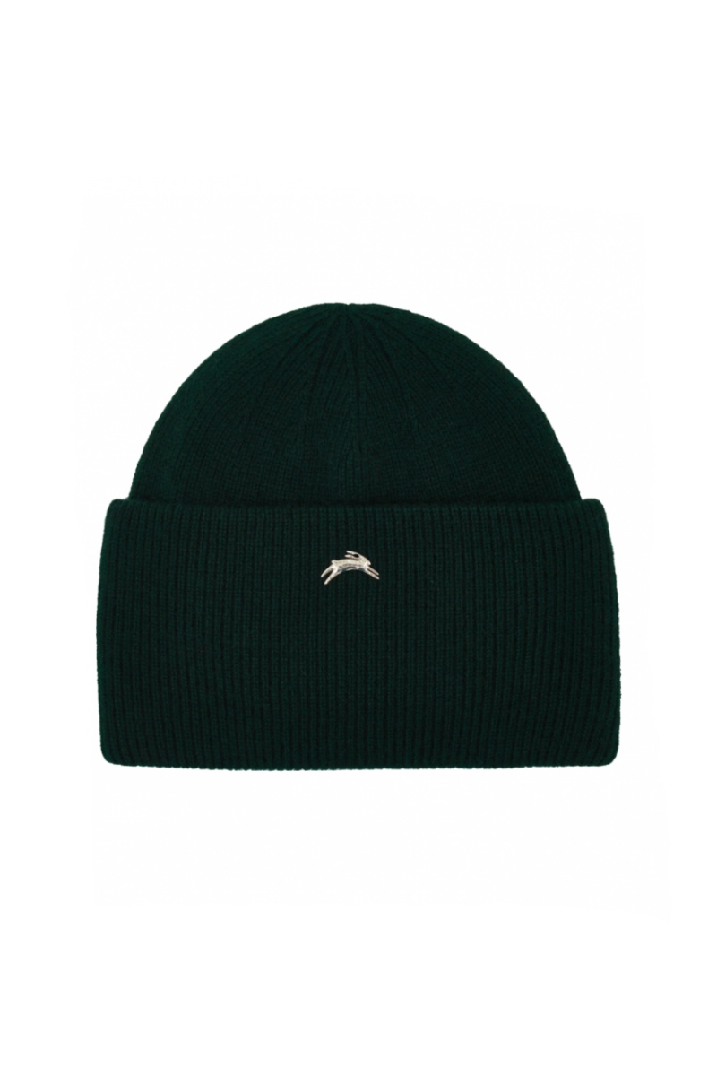 Шапка с широким отворотом с ангорой