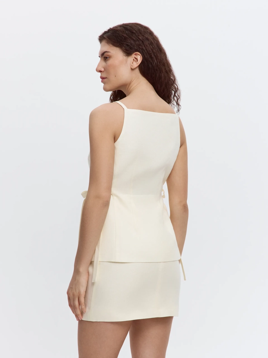 Жилет МАЛЛОУ из льна ANNA PEKUN, цвет: Желтый,  купить онлайн