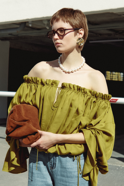 Блуза VESNA MIA AIM, цвет: лайм, MIA535 купить онлайн