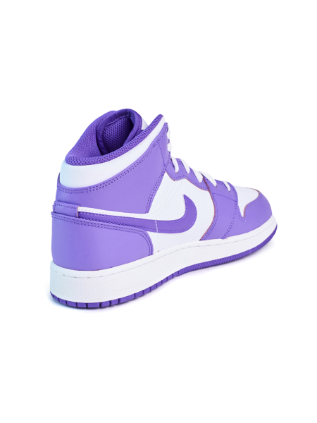 Кроссовки подростковые Jordan 1 Mid "Purple Venom" NKDADDYS SNEAKERS, цвет: фиолетовый DQ8423-511 купить онлайн