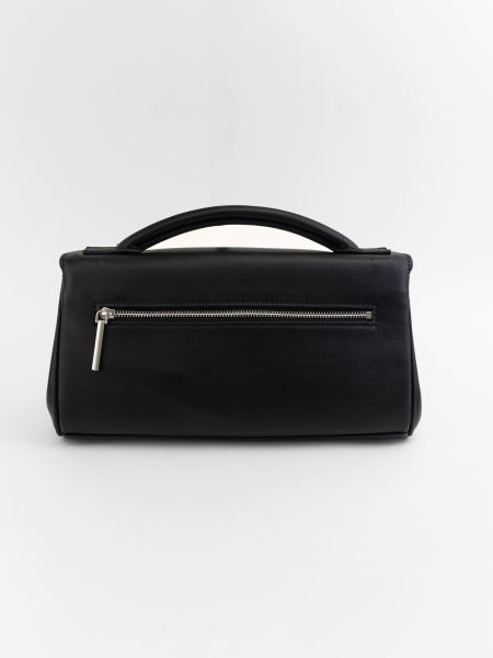 Сумка Касандра багет brand salad, цвет: серебристый черный J-704-PHR 7423 купить онлайн