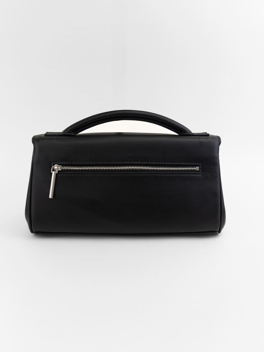 Сумка Касандра багет brand salad, цвет: серебристый черный J-704-PHR 7423 купить онлайн