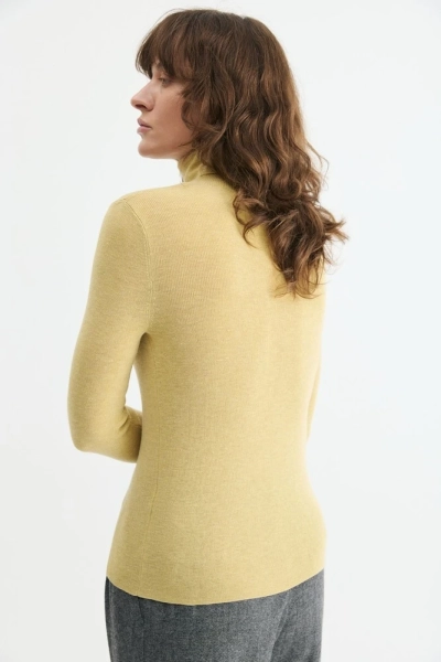Водолазка вязаная с шерстью Daisyknit, цвет: Желтый,  купить онлайн