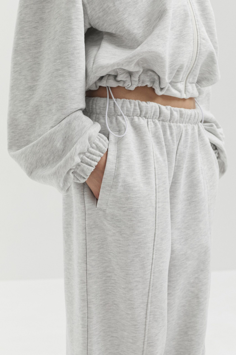 Джоггеры из футера marte, цвет: серый,  купить онлайн