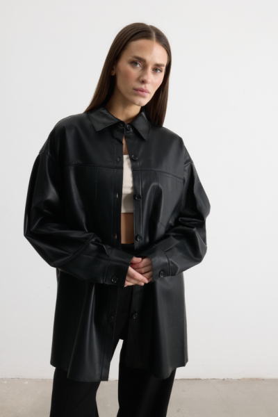 Рубашка из экокожи