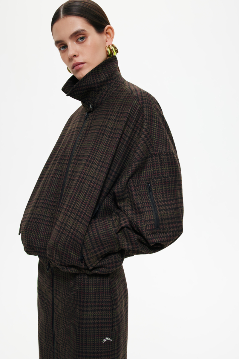 Жакет в клетку DREAMS BY ALENA AKHMADULLINA, цвет: хаки, 225102040204283/518000 купить онлайн