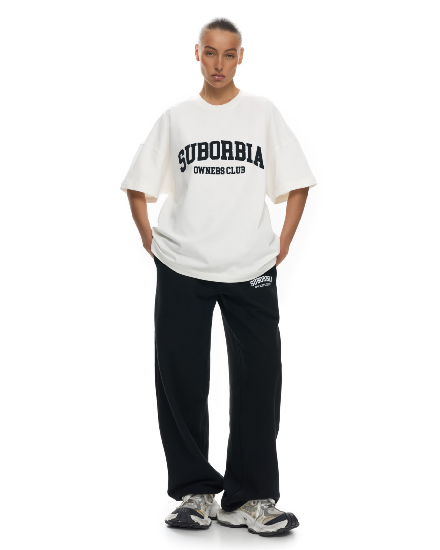 Футболка OWNERS CLUB Suborbia, цвет: white-black, 006384 купить онлайн