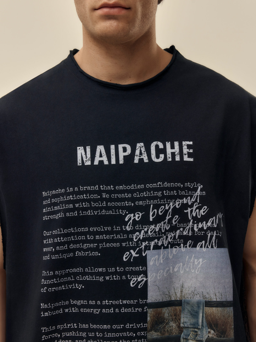 Безрукавка Гранж The Script NAIPACHE, цвет: Черный, 2511075900 купить онлайн