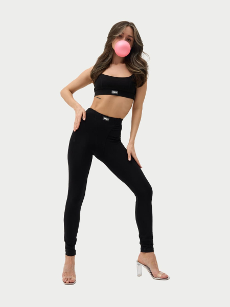 Легинсы хлопковые ONSI, цвет: Черный,  купить онлайн