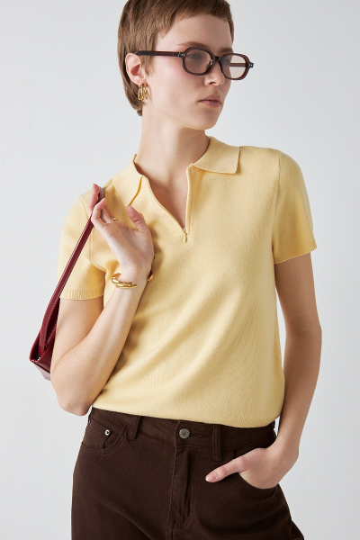Джемпер - поло MIA AIM, цвет: лимонный, MIA480/1 купить онлайн