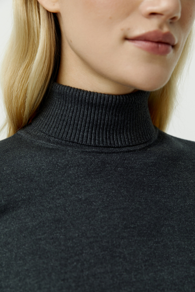 Водолазка вязаная классическая Charmstore, цвет: антрацит, 302-17584-892 купить онлайн