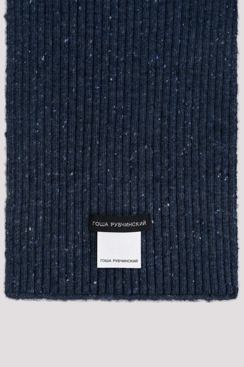 Шарф ГОША РУБЧИНСКИЙ, цвет: серый/синий KNSC_0801_GREY/NAVY купить онлайн
