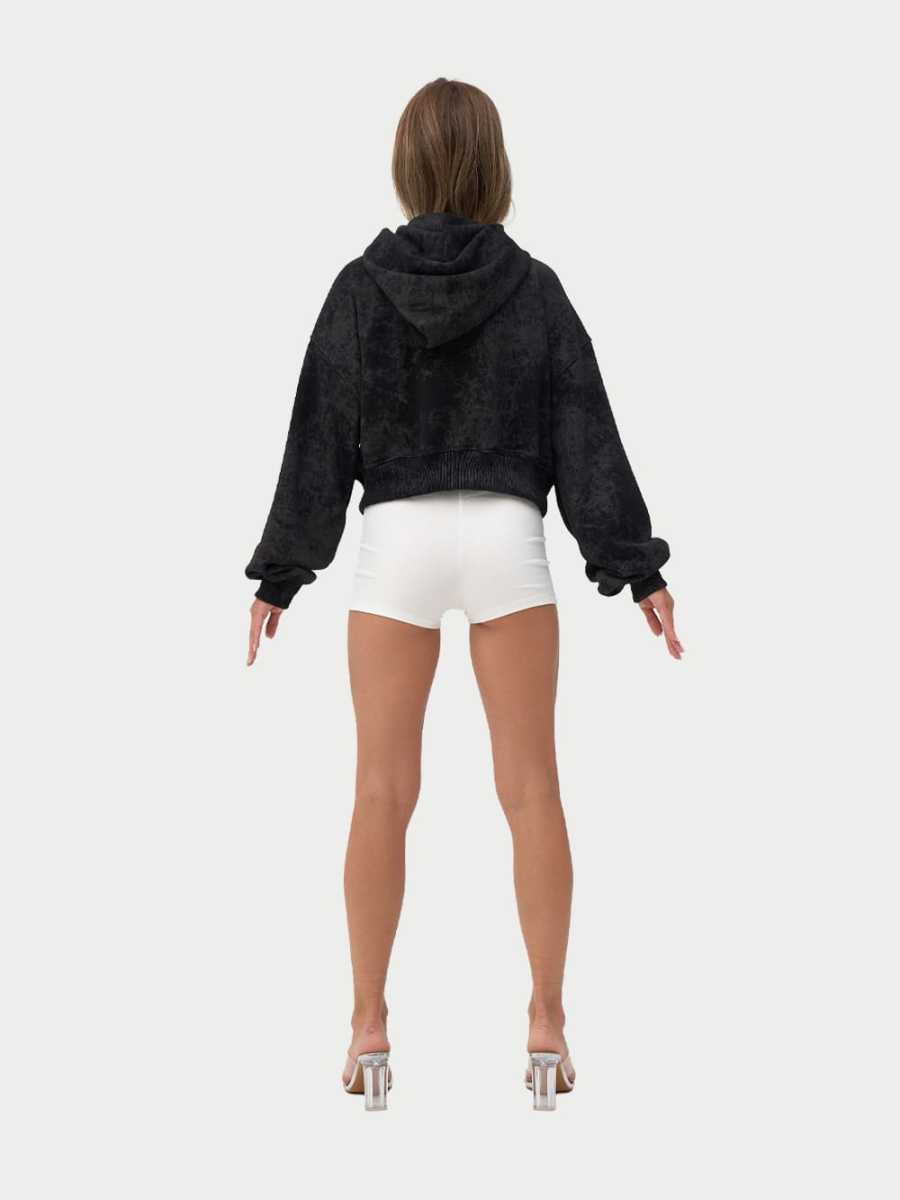 Zip Худи ONSI, цвет: black velur,  купить онлайн