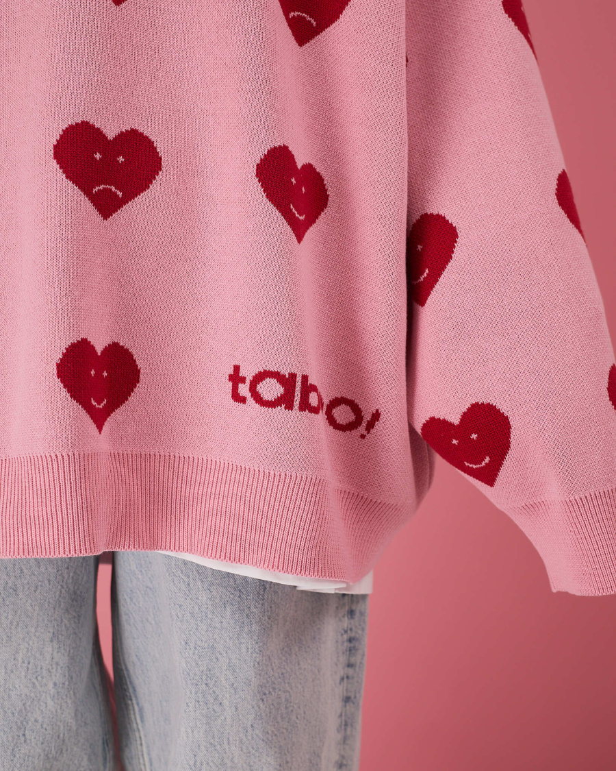 Свитер Сердце 24/7 TABOO, цвет: розовый, SVHeartP купить онлайн