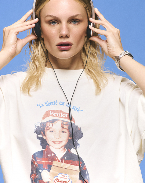 Футболка T-Shirt "Goût d’Enfance" Milk Brûler d'Amour, цвет: WHITE, BR202506DE01MIL00 купить онлайн