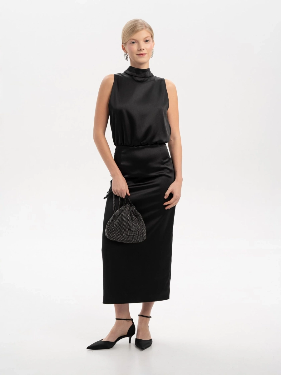 Платье с открытой спиной TRES, цвет: Черный, НФ-00002591 купить онлайн