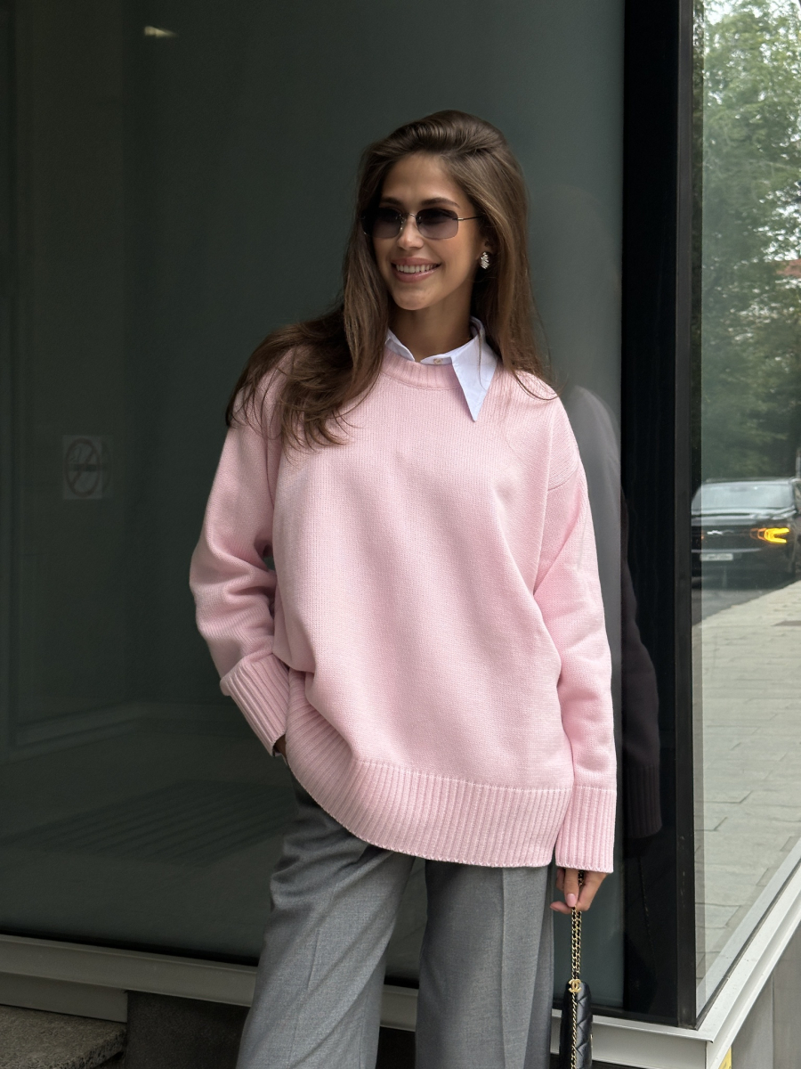 Джемпер из шерсти мериноса VELVET, цвет: розовый, 00-00005172 купить онлайн