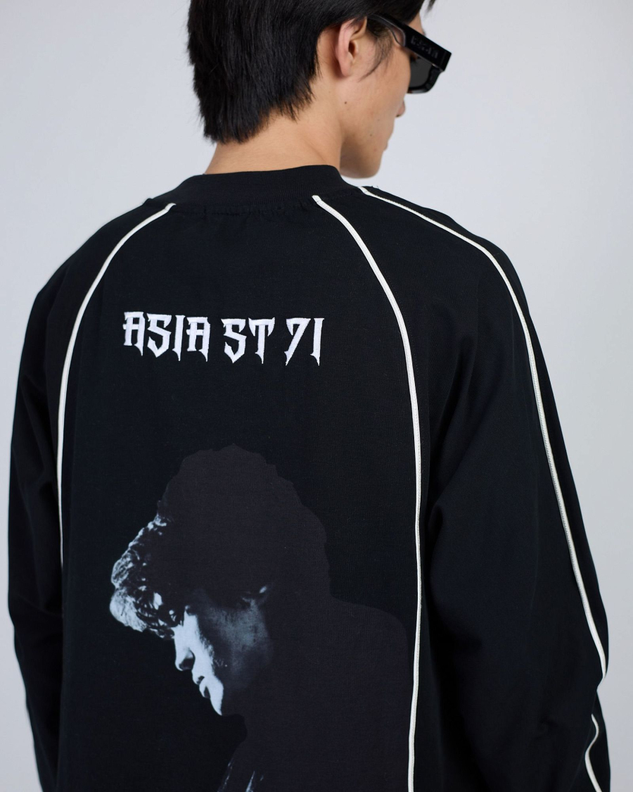 Лонгслив KINO TSOY BLACK ASIA ST 71, цвет: Черный, Ast71.kino-lsleeve-tsoy-bl купить онлайн