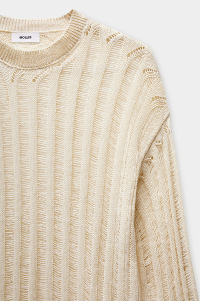Джемпер фактурной вязки Mollis, цвет: молочный, 17-31-3871/1 купить онлайн