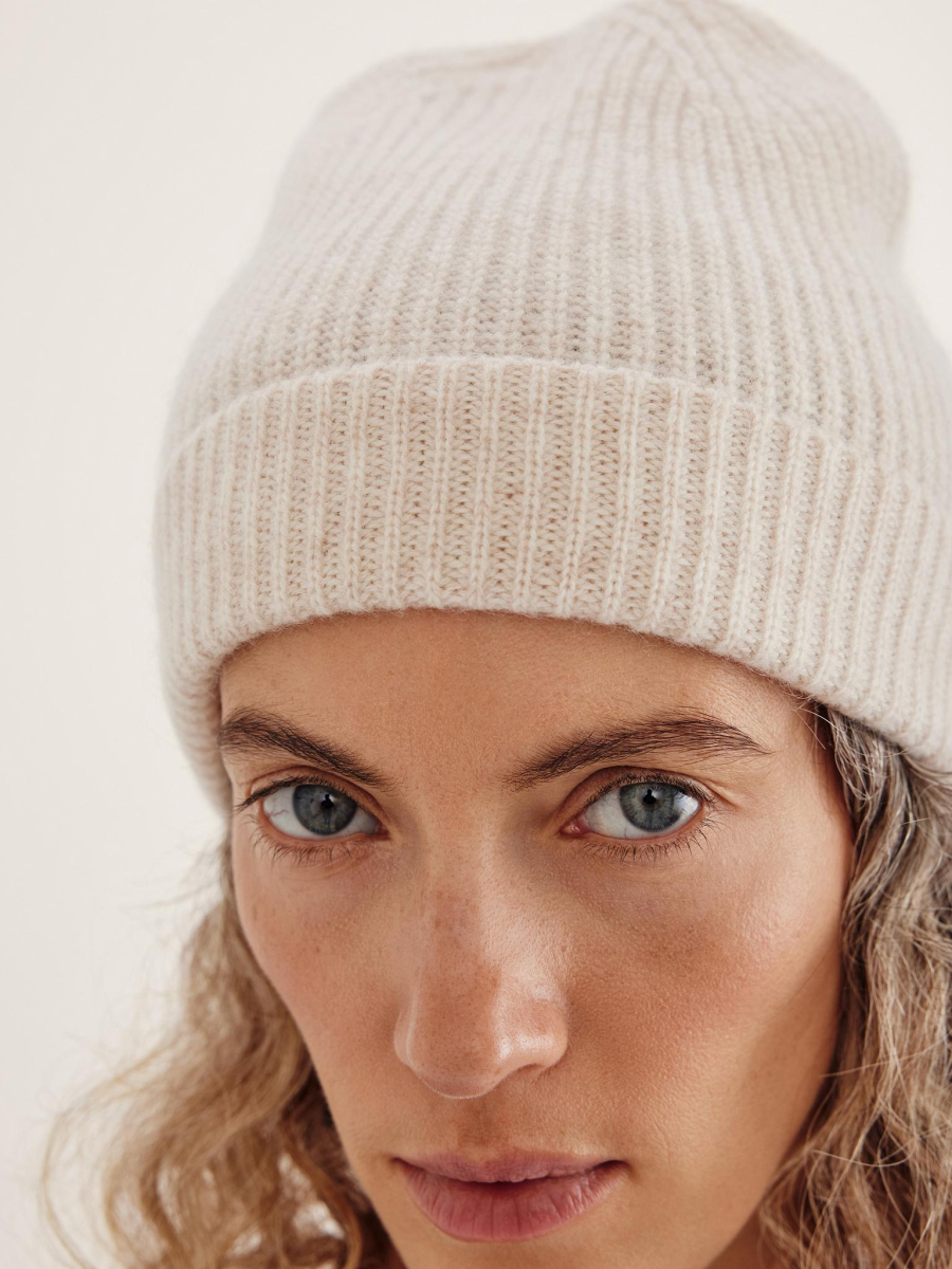 Шапка кашемировая Chaika, цвет: бежевый SH-138 купить онлайн