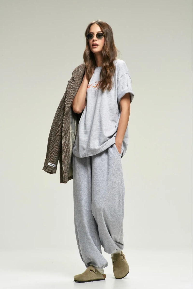 Футболка с вышивкой ERIST Grey&Orange