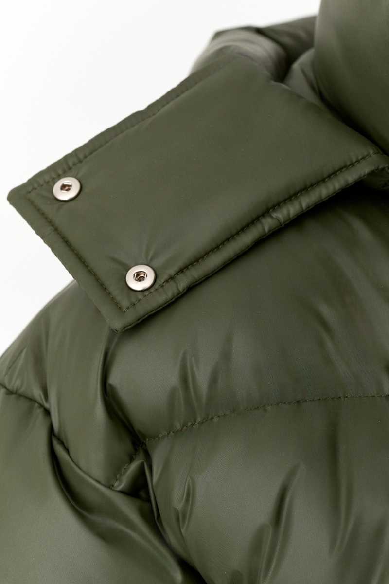Пуховик с эффектом Puff Ricoco, цвет: оливковый, 7013/2 купить онлайн