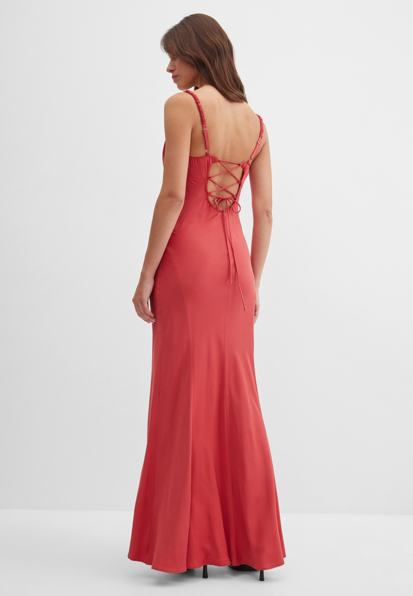 Платье с разрезом Моника Marou, цвет: красный, Mar_26050916 купить онлайн
