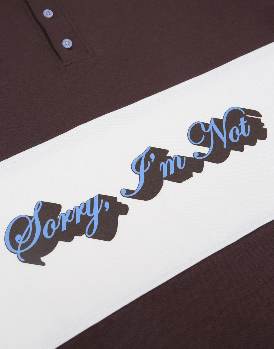 Лонгслив-поло SORRY, I’M NOT, цвет: коричневый,  купить онлайн