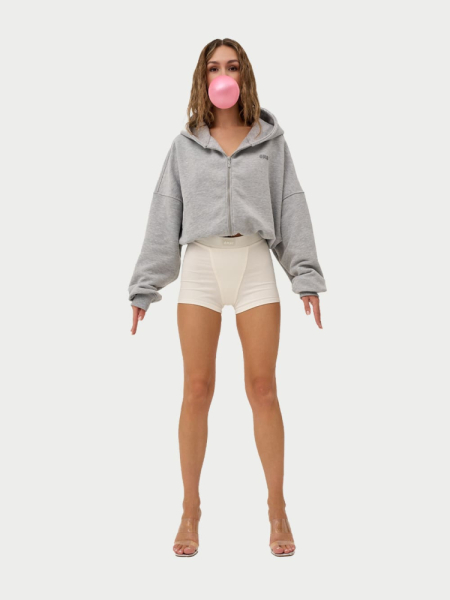 Crop Худи утепленное с кулиской