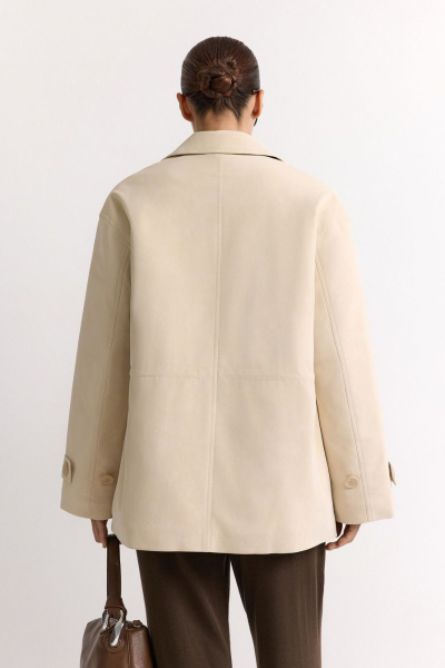 Утепленная куртка из экозамши TOPTOP, цвет: бежевый, TTS.040.17506.110 купить онлайн