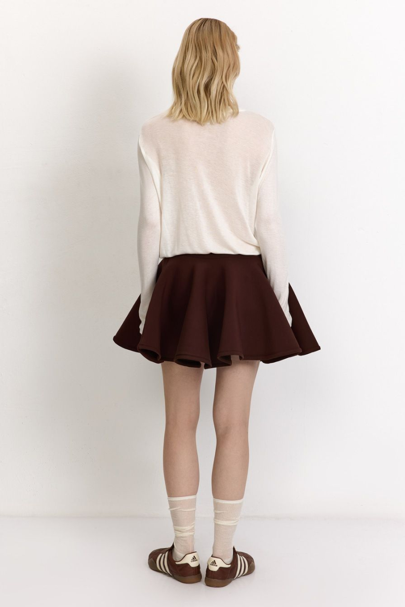 Юбка из смесовой вискозы TOPTOP, цвет: коричневый, TT.070.17745.700 купить онлайн