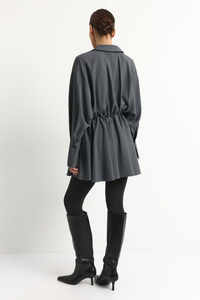 Платье-рубашка TOPTOP, цвет: серый, TT.010.18008.800 купить онлайн