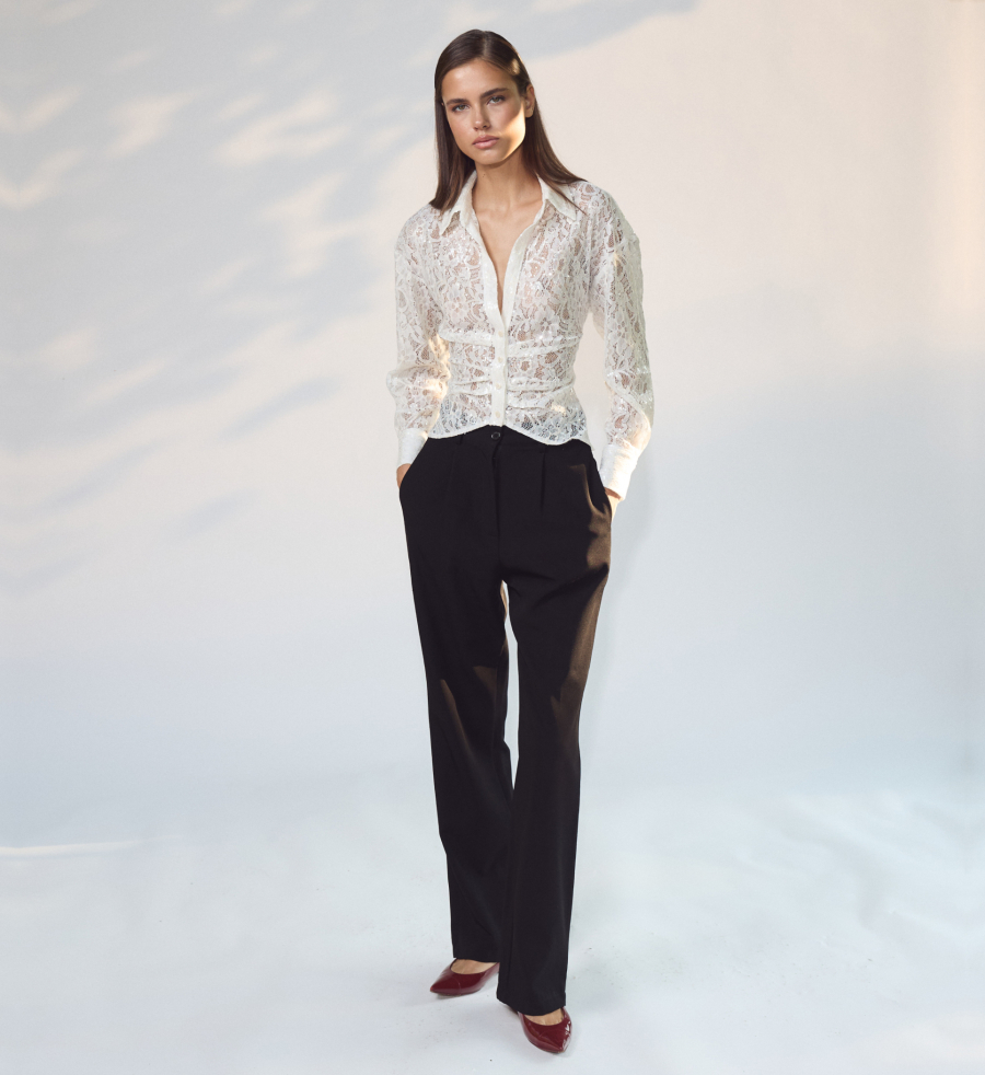 Блуза MIRROR LACE Trimpol, цвет: молочный, 00-00000214 купить онлайн