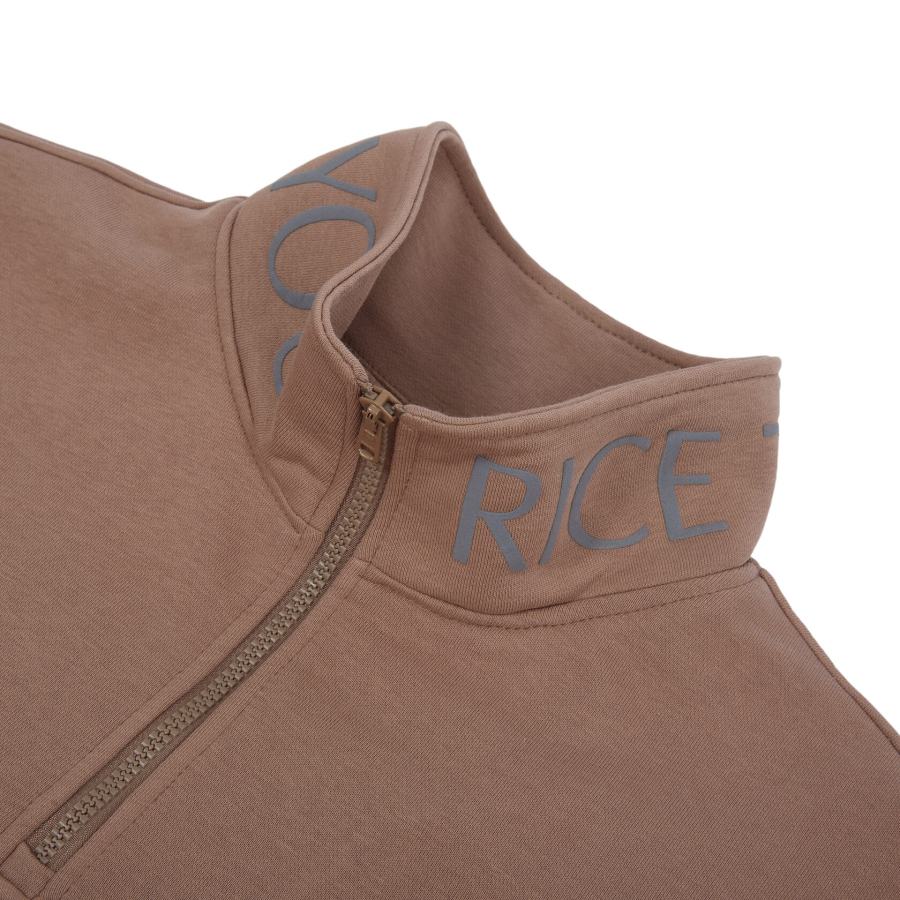 Анорак SWEATSHIRT HALF-ZIP/RICE/GREY-BEIGE RICE, цвет: Серо-бежевый, НФ-00000463 купить онлайн