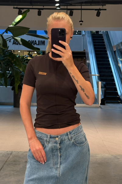 Футболка slim-fit BROWN Label .B, цвет: BROWN, Tp.04.3.4101BRN купить онлайн