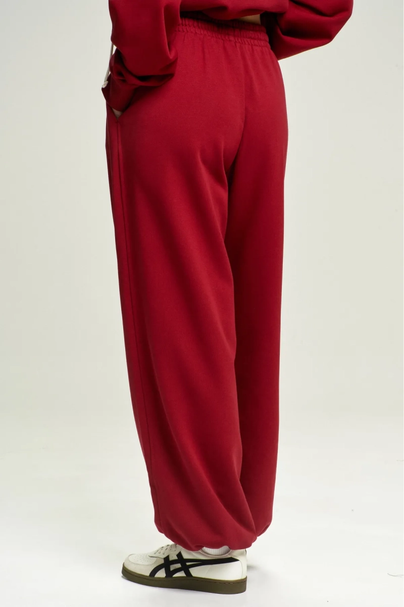 Джоггеры Oversize Wine Erist store, цвет: Бордовый, НФ-00002842 купить онлайн