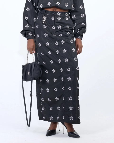 Юбка с принтом ASIA ST 71, цвет: Черный, Ast71.skirt-pattern-logo-bl купить онлайн