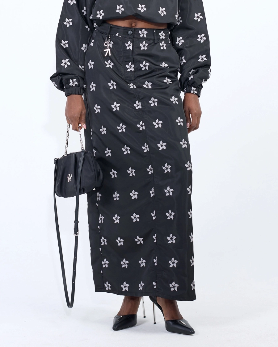 Юбка с принтом ASIA ST 71, цвет: Черный, Ast71.skirt-pattern-logo-bl купить онлайн