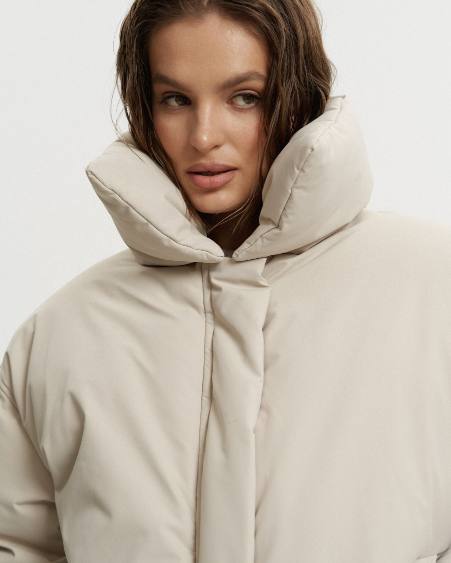 Пуховик BUBBLE MOONBEAM YONS, цвет: cерый, YO-713 купить онлайн