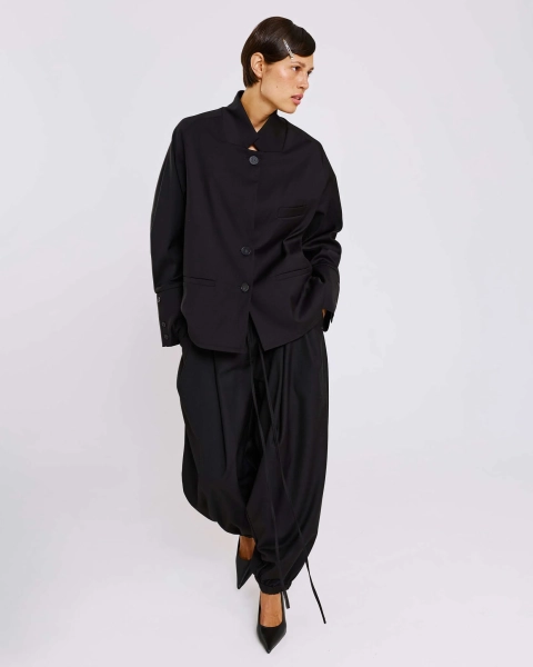 Брюки-шаровары из костюмной ткани Anmuse, цвет: Черный, BL26SP312-BLC купить онлайн