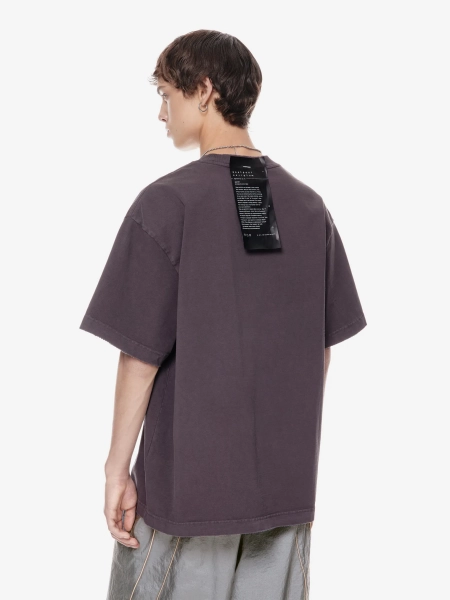 Футболка оверсайз с принтом POST POST SCRIPTUM, цвет: серый, 1146.11.00.GRY купить онлайн