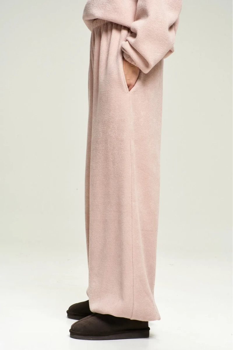 Брюки из плюша с начесом Pink Erist store, цвет: розовый, НФ-00002862 купить онлайн